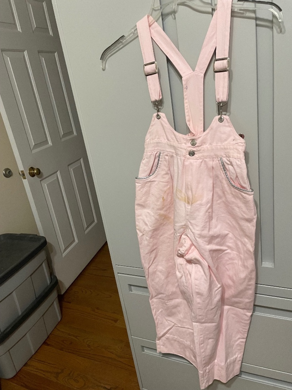 Girls Pink Jean Amy Byer w/shoulder straps